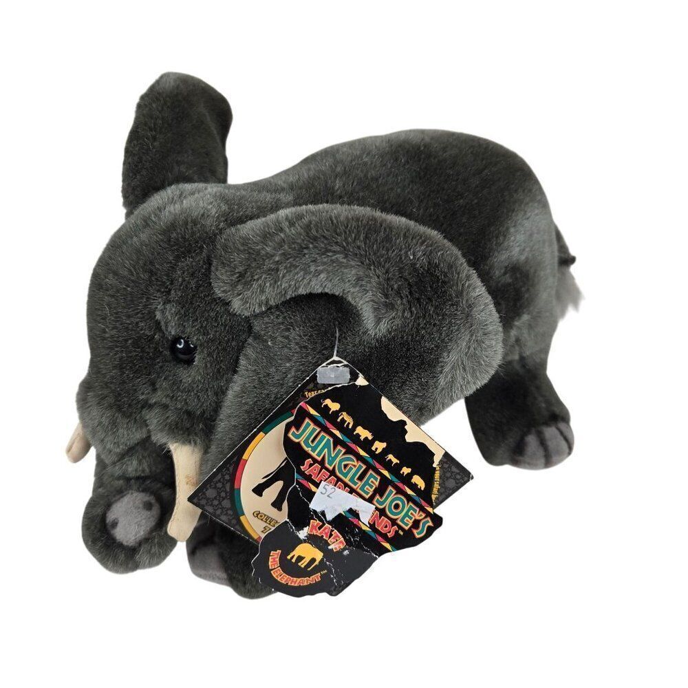 Vintage 90s Jungle Joes Cant Wait Kate The Elephant Plush Toy